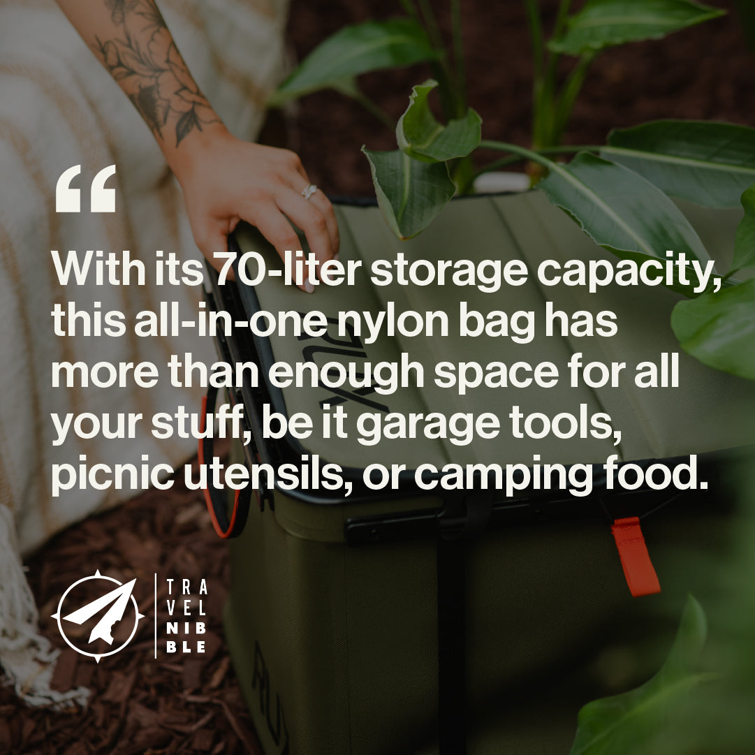 The RUX 70L featured in the Travel Nibble Gift Guide